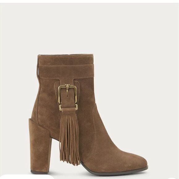🌟NEW🌟TOD’S🌟Brown Suede Ankle Boots with Tassels - Picture 1 of 6